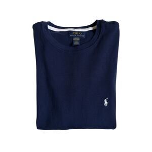 Polo Ralph Lauren Thermal-Knit Sleep Shirt (Navy) - Medium